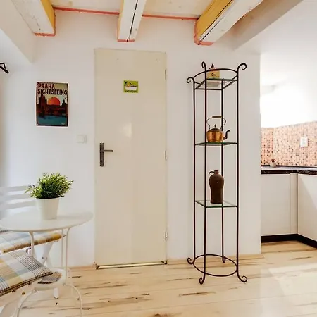 Apartment Old Crooked Beams Near Charles Bridge In Prague